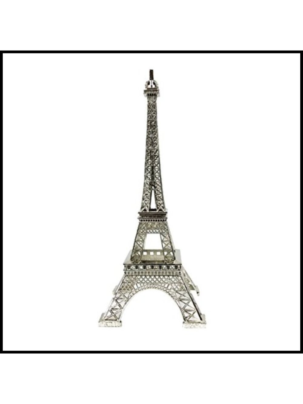 Eiffel Tower Statue Metal Alloy 10" Home Decor Sculpture Gift